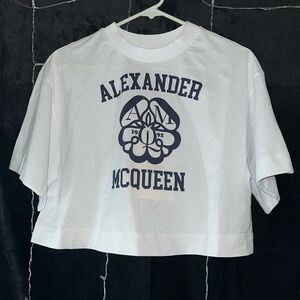 alexander mcqueen crop top